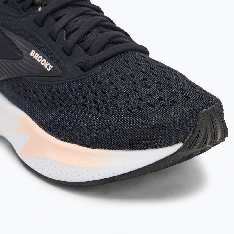 Scarpe da corsa da donna Brooks Adrenaline GTS 24 nero/pesca/peacoat 7