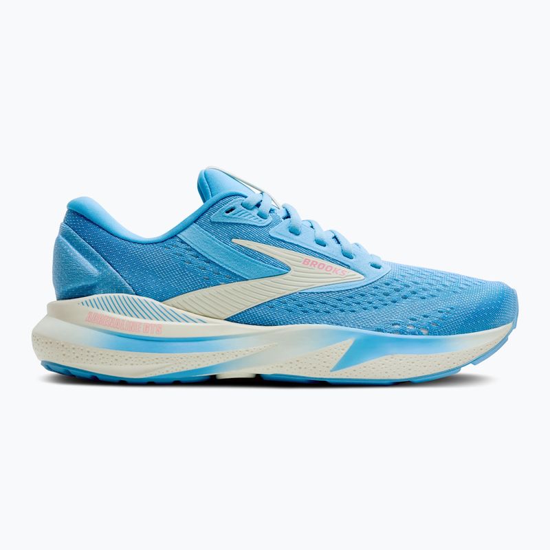 Scarpe da corsa da donna Brooks Adrenaline GTS 24 bonnie blu/grigio/rosa 9