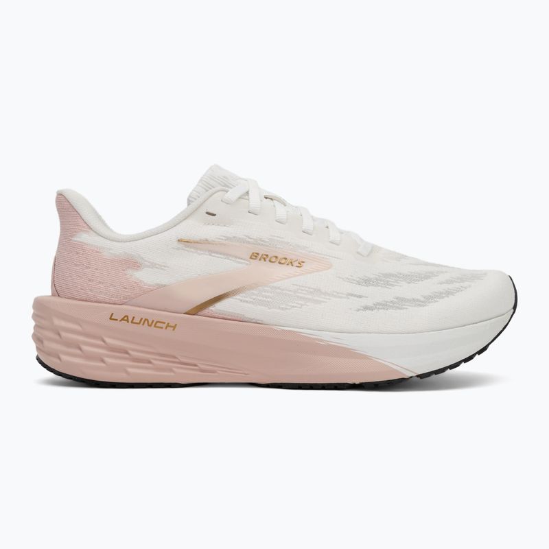 Brooks Launch 11 scarpe da corsa da donna bianco/oro/rosa 2