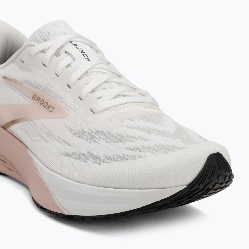 Brooks Launch 11 scarpe da corsa da donna bianco/oro/rosa 7