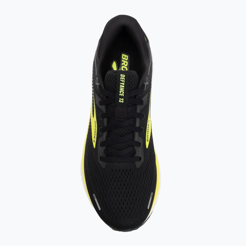 Scarpe da corsa uomo Brooks Defyance 13 black/yellow/white 5