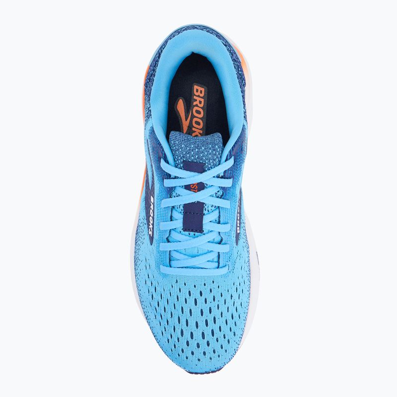 Brooks Ghost 16 scarpe da corsa uomo bonnie blu/nastro blu/arancione 5