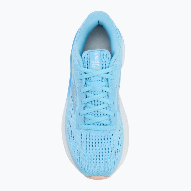 Brooks Ghost Max 2, scarpe da corsa da donna mare baltico/bordeaux/pesca 5