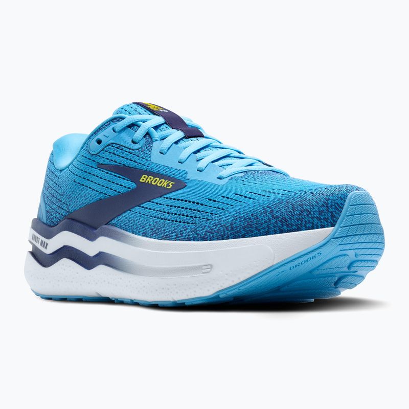 Brooks Ghost Max 2 scarpe da corsa da uomo bonnie blu/nastro blu/giallo