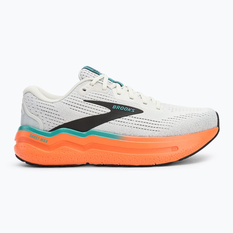 Brooks Ghost Max 2, scarpe da corsa da uomo, fungo ostrica/arancio/teal 2