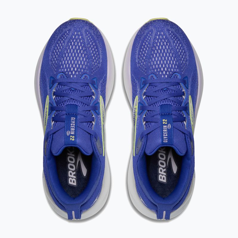 Scarpe da corsa da donna Brooks Glycerin 22 amparo blu/iper iris/giallo 11