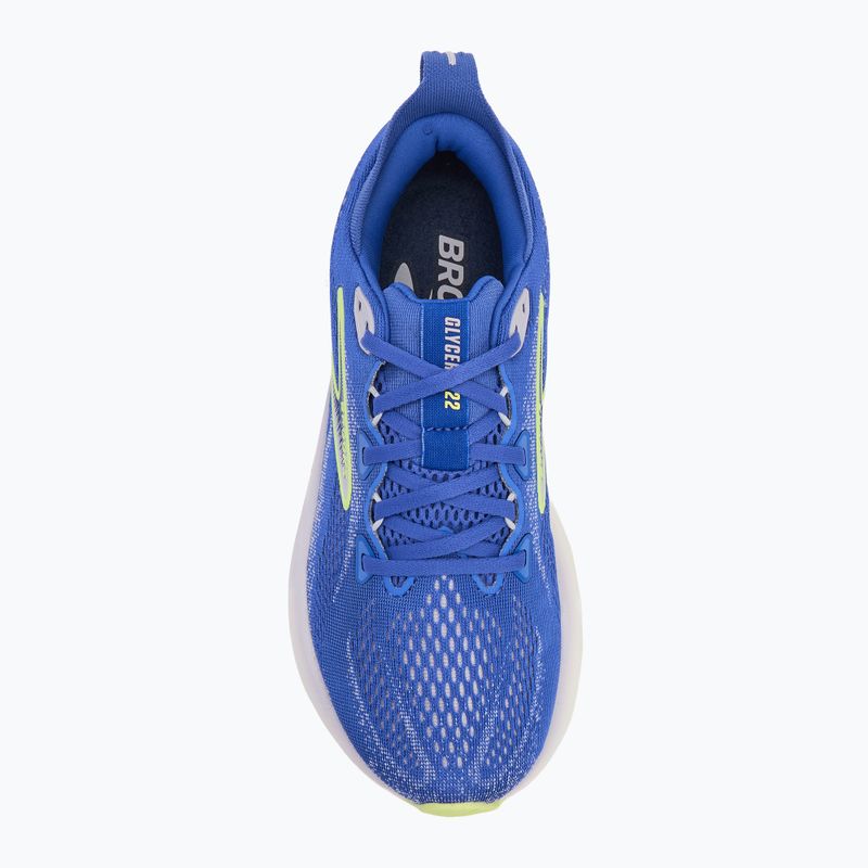 Scarpe da corsa da donna Brooks Glycerin 22 amparo blu/iper iris/giallo 5