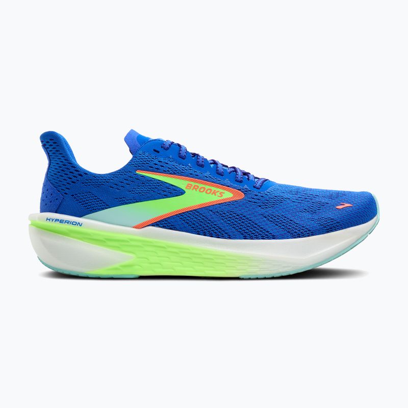 Scarpa da corsa Hyperion 2 da uomo, cobalto/geco verde/limpetto 9