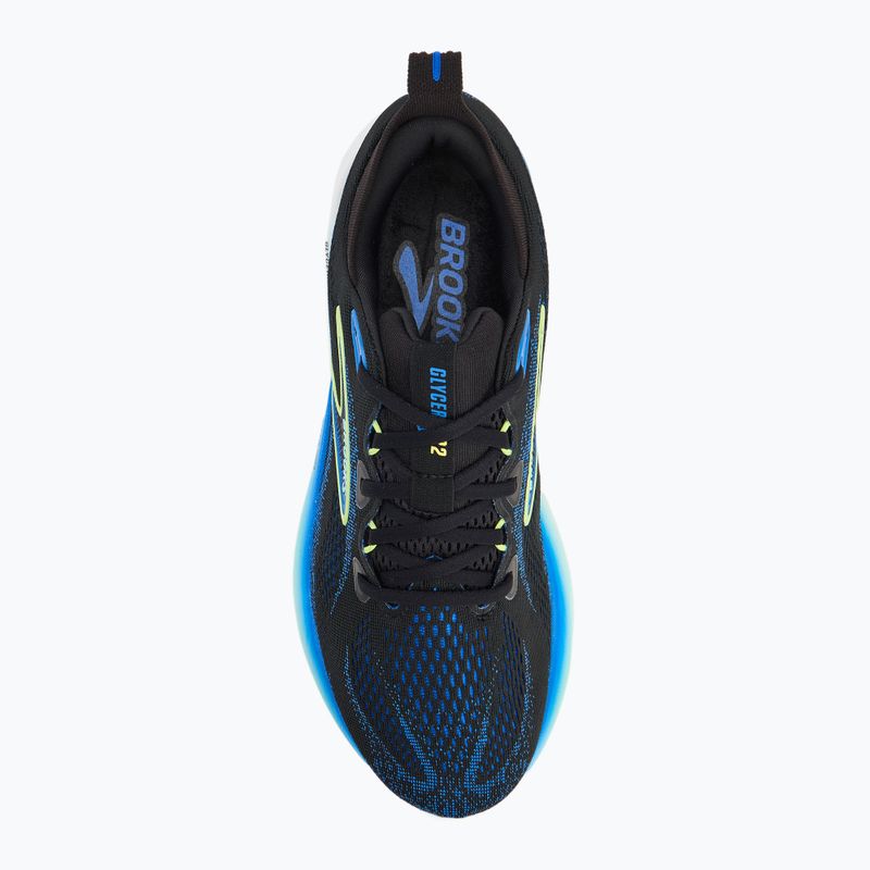 Scarpe da corsa da uomo Brooks Glycerin 22 nero/cobalto/giallo ghiaccio 5