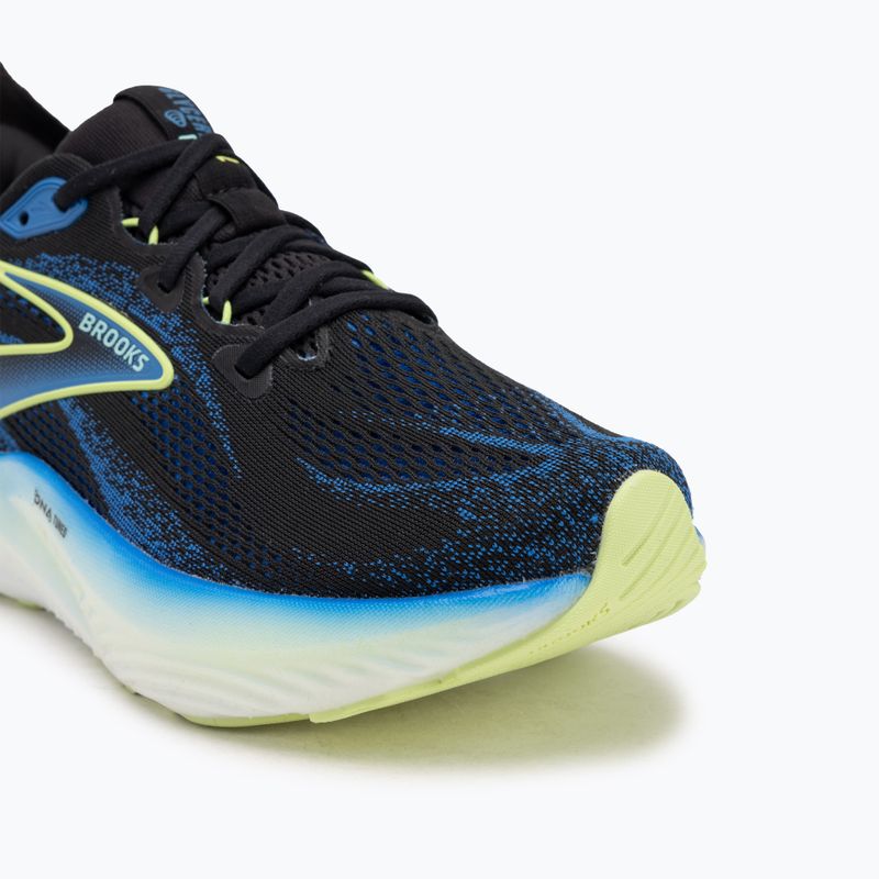 Scarpe da corsa da uomo Brooks Glycerin GTS 22 nero/cobalto/giallo antico 7