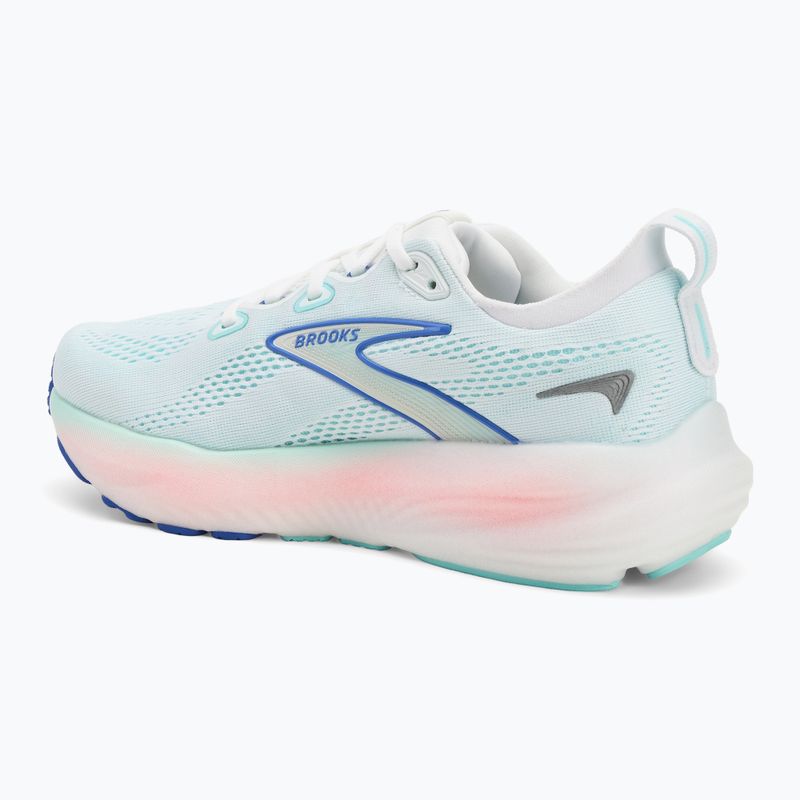 Scarpe da corsa da donna Brooks Glycerin 22 wide fit bianco/limpet shell/amparo blu 3