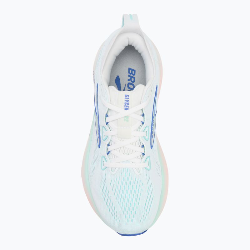 Scarpe da corsa da donna Brooks Glycerin 22 wide fit bianco/limpet shell/amparo blu 5