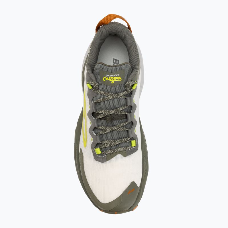 Scarpe da running uomo Brooks Caldera 8 dusty olive/lime/oyster 5