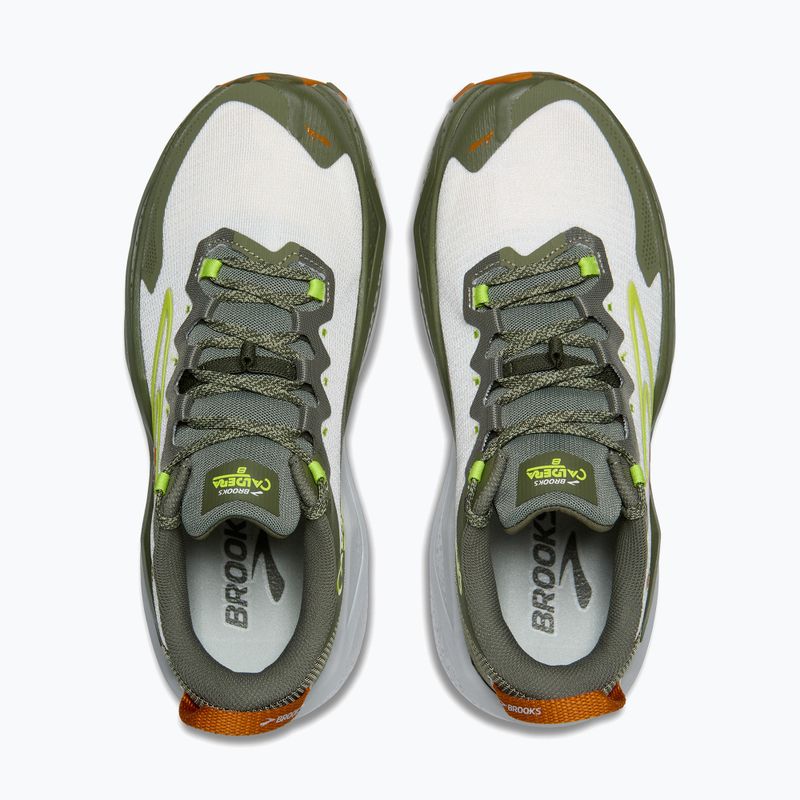 Scarpe da running uomo Brooks Caldera 8 dusty olive/lime/oyster 8