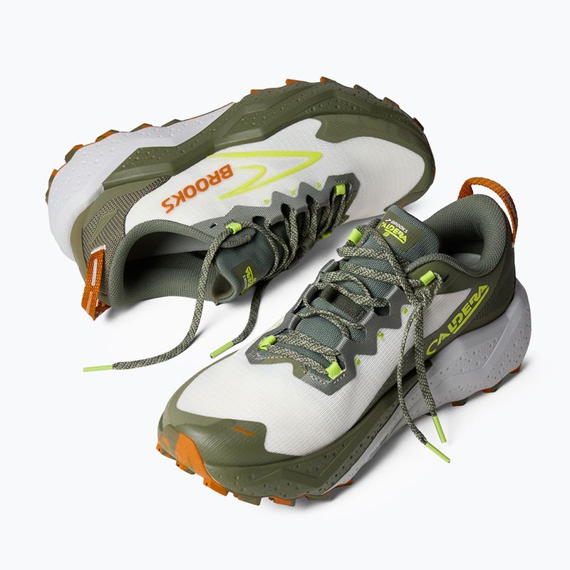 Scarpe da running uomo Brooks Caldera 8 dusty olive/lime/oyster 9