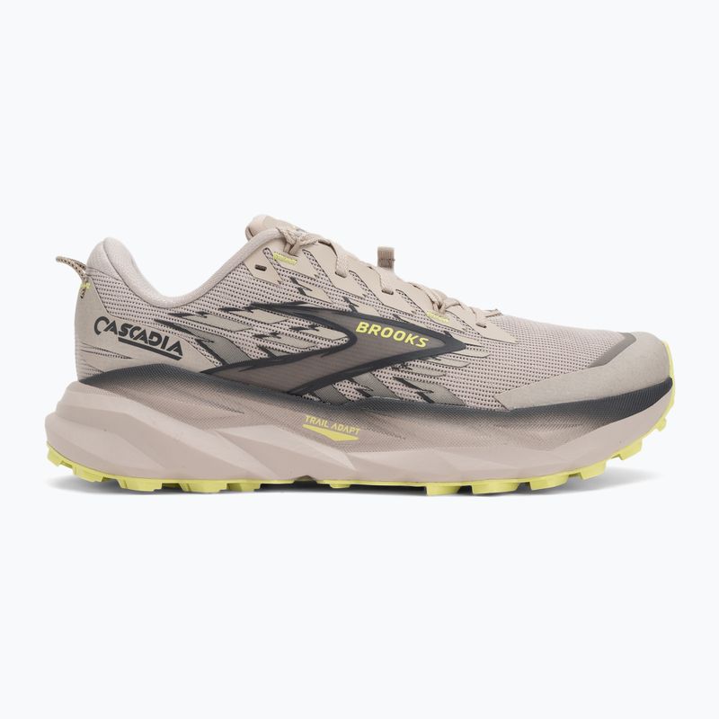Scarpe da running uomo Brooks Cascadia 19 chateau/ebony/sunny lime 2