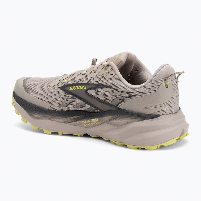 Scarpe da running uomo Brooks Cascadia 19 chateau/ebony/sunny lime 3