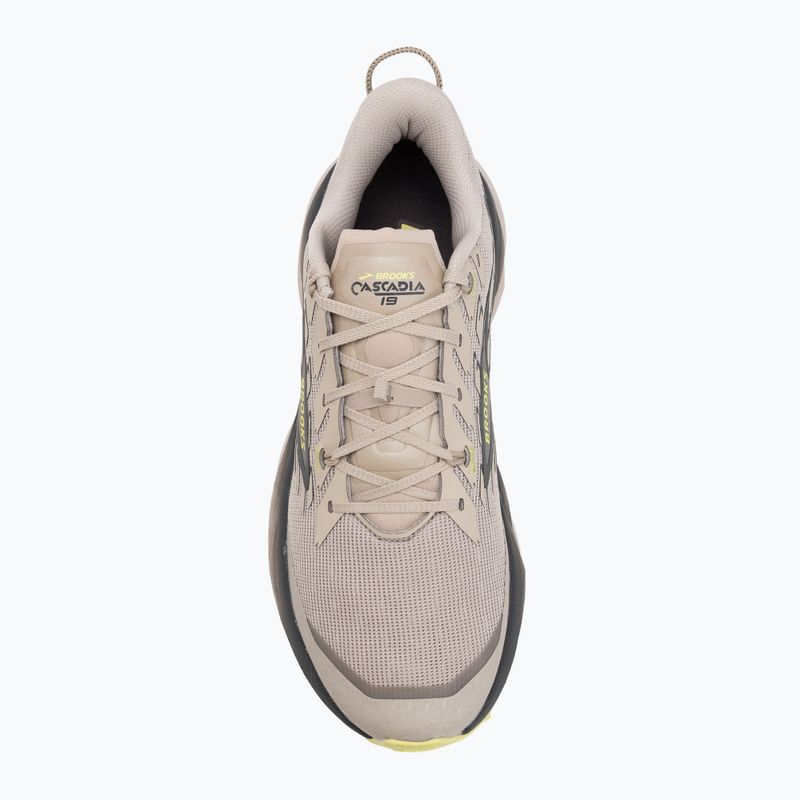 Scarpe da running uomo Brooks Cascadia 19 chateau/ebony/sunny lime 5