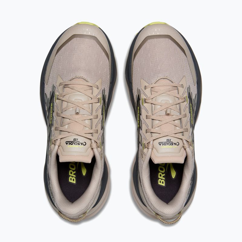 Scarpe da running uomo Brooks Cascadia 19 chateau/ebony/sunny lime 8