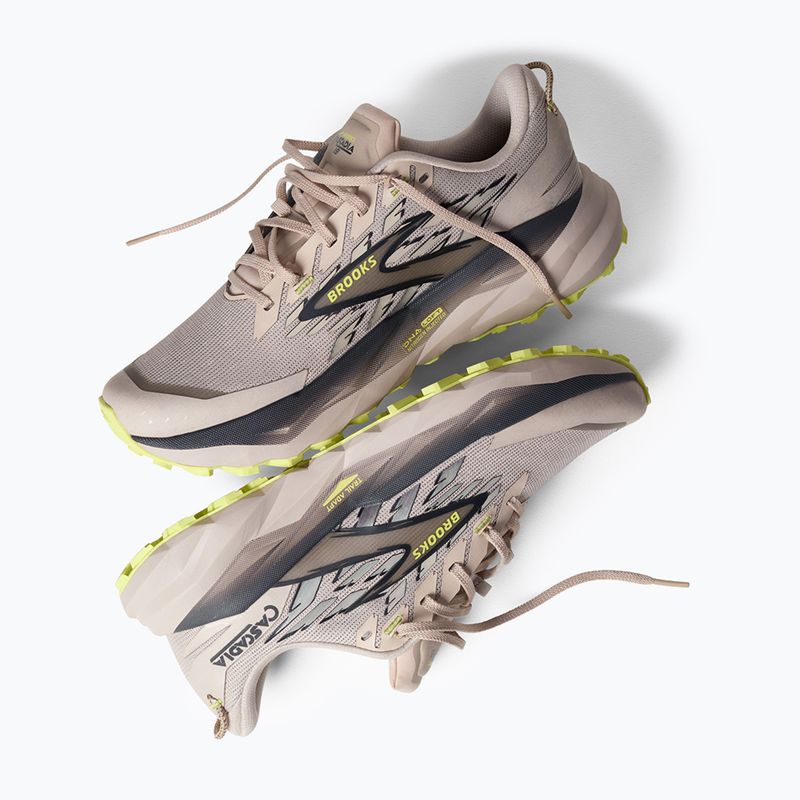 Scarpe da running uomo Brooks Cascadia 19 chateau/ebony/sunny lime 9