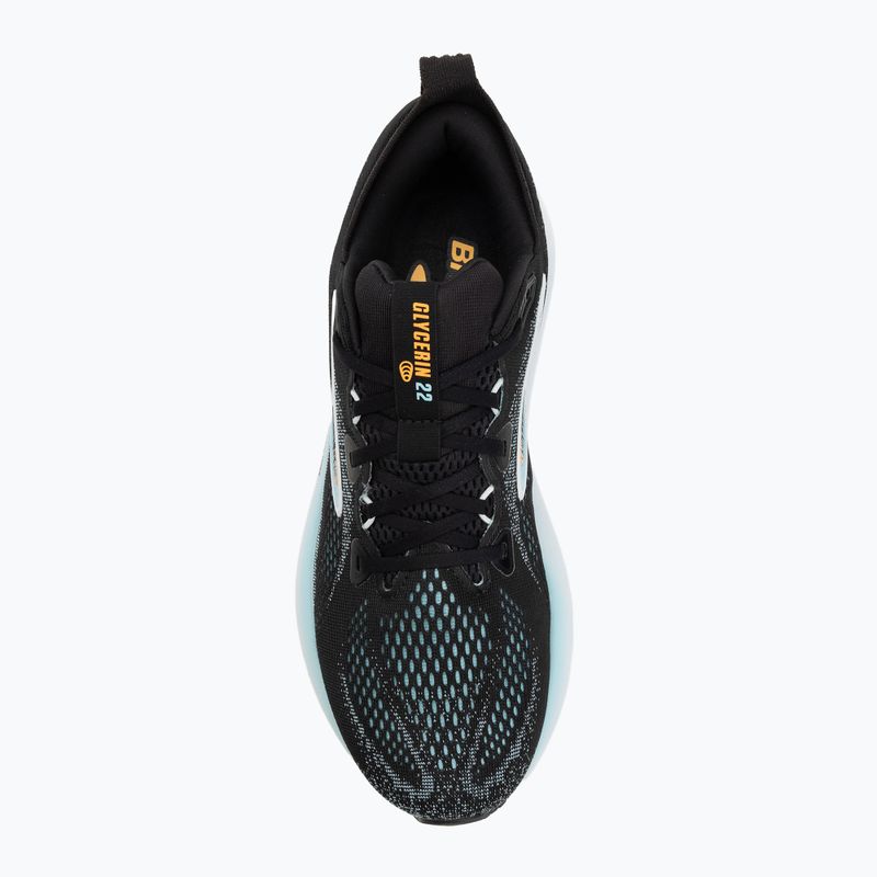 Scarpe da running uomo Brooks Glycerin 22 black/atomizer/blazing orange 5
