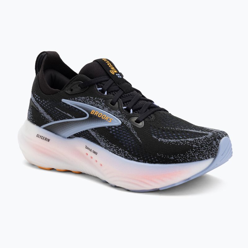 Scarpe da running donna Brooks Glycerin 22 black/blue heron/orange