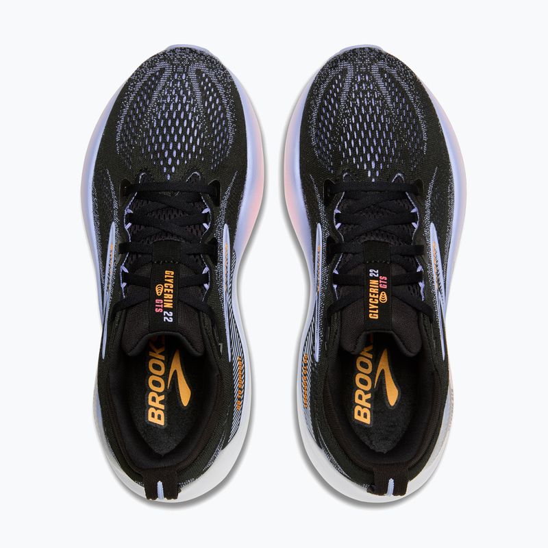 Scarpe da corsa Brooks Glycerin GTS 22 black/blue heron/orange 8