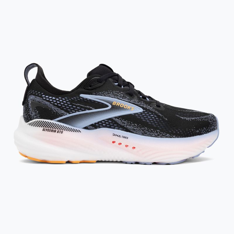 Scarpe da corsa Brooks Glycerin GTS 22 black/blue heron/orange 2