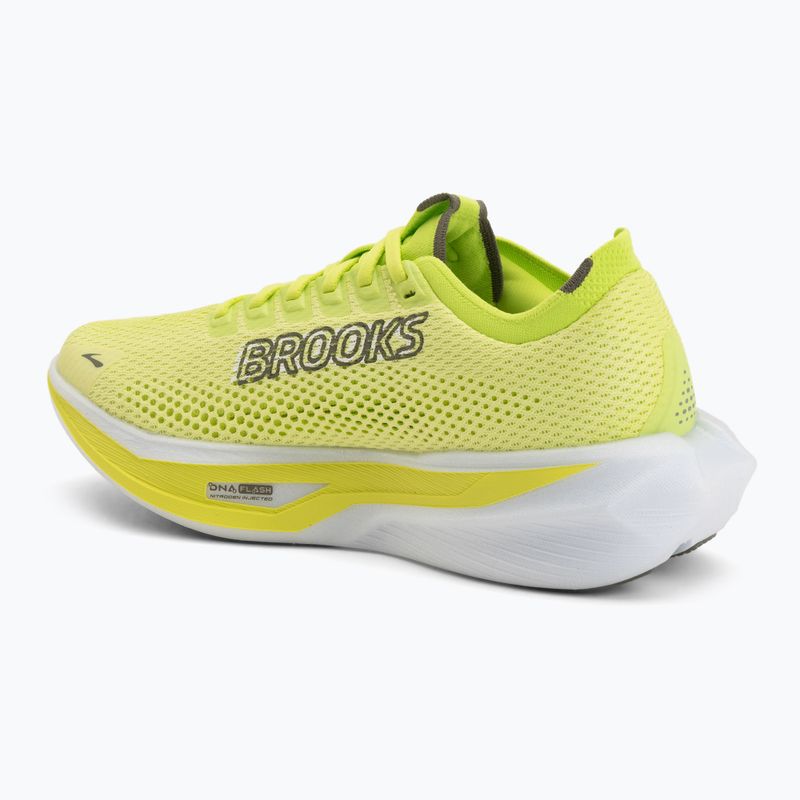 Scarpe da corsa uomo Brooks Hyperion 3 sunny lime/olive/white 3