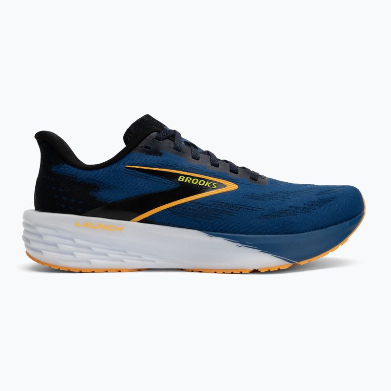 Scarpe da running uomo Brooks Launch 11 black/navy peony/orange 2