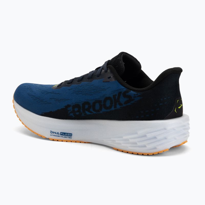 Scarpe da running uomo Brooks Launch 11 black/navy peony/orange 3
