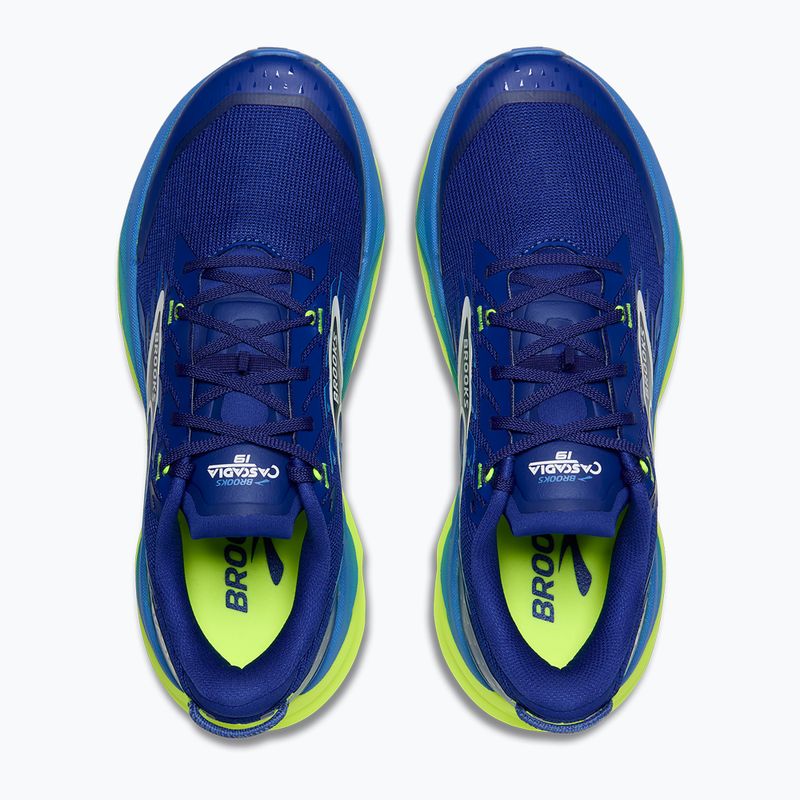 Scarpe da running da uomo Brooks Cascadia 19 surf the web/nightlife/white 7