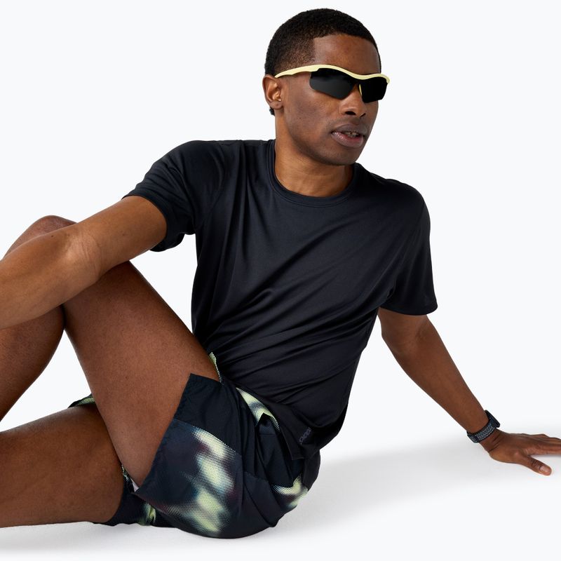 Pantaloncini da running da uomo Brooks Dash Printed euphoryc black 4