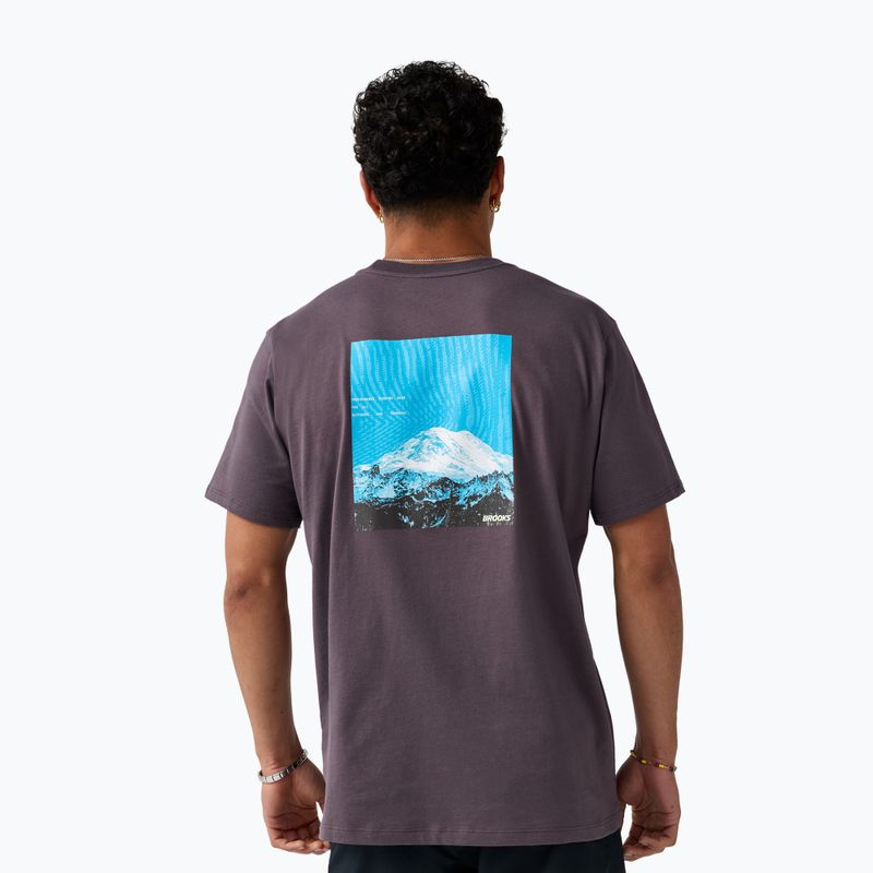 Maglietta da running da uomo Brooks Graphic dark russet/atomic blue 2