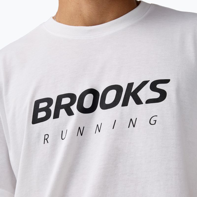 Maglietta da running da uomo Brooks Graphic white/black 3