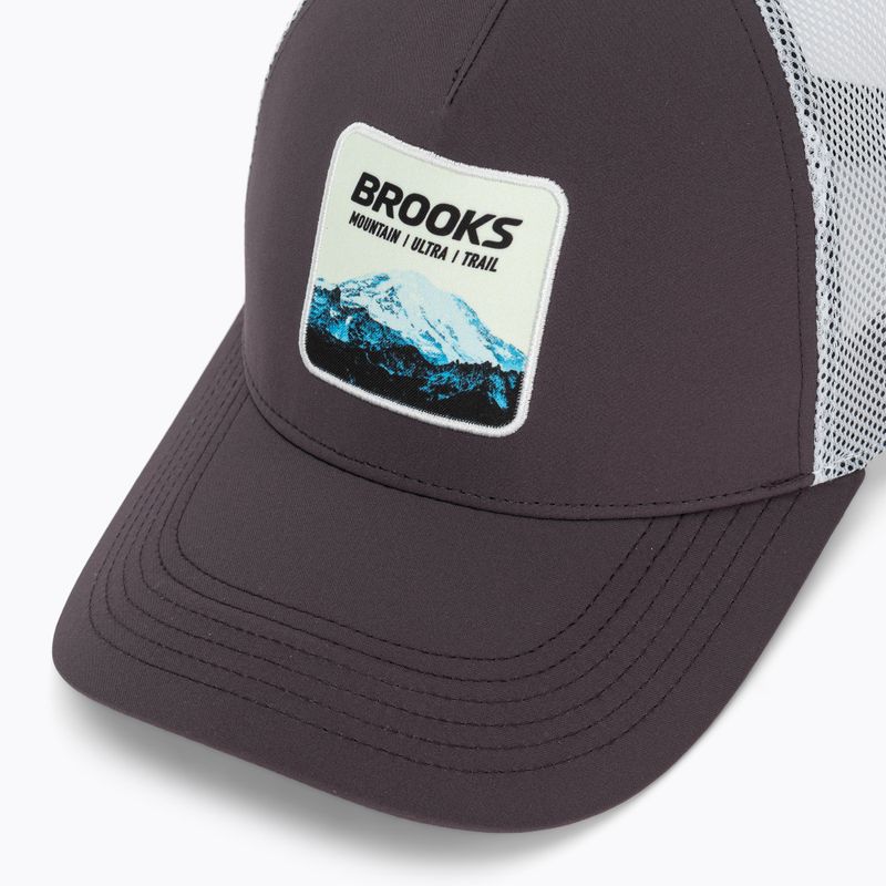 Cappellino con visiera Brooks Surge Trucker dark russet/white/atomic blue 3