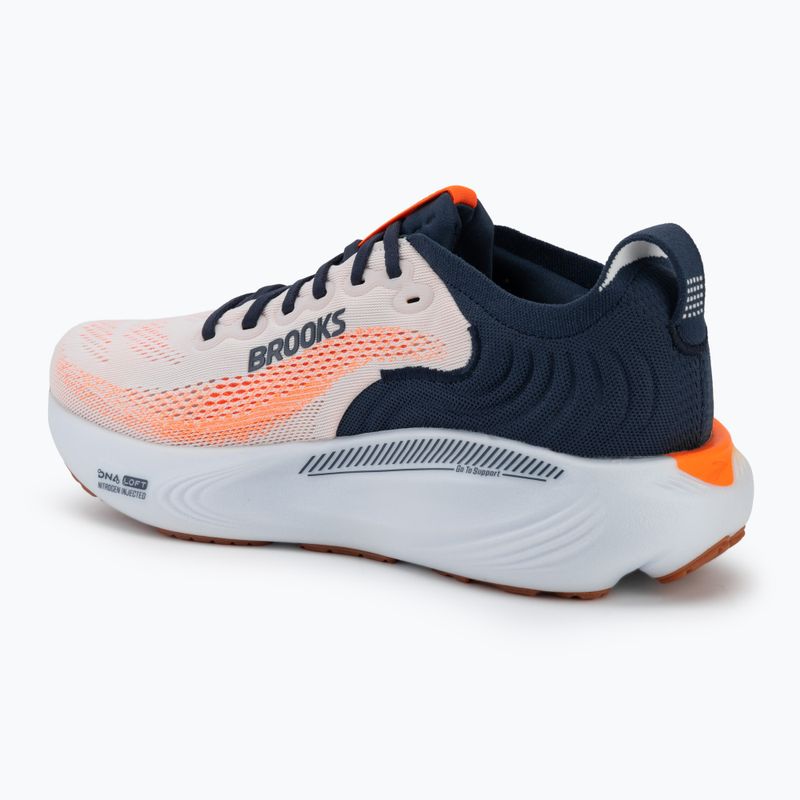 Scarpe da running da uomo Brooks Adrenaline GTS 25 white/spellbound/orange 3