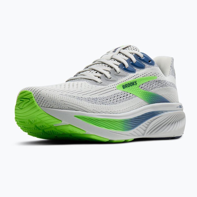 Scarpe da running da uomo Brooks Ghost 17 oyster/beacon blue/gecko 4