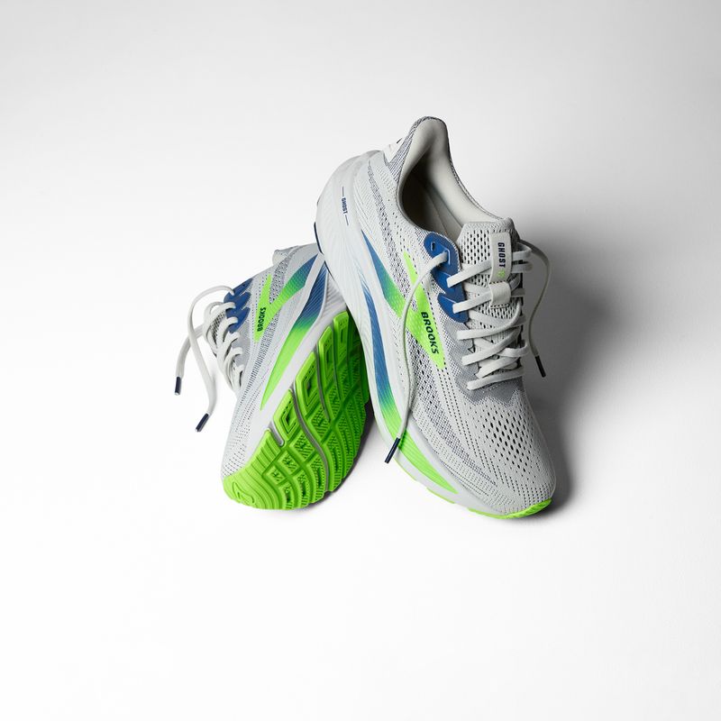 Scarpe da running da uomo Brooks Ghost 17 oyster/beacon blue/gecko 8