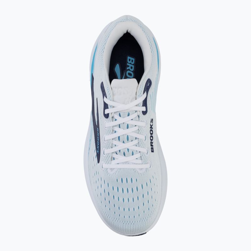 Scarpe da running da uomo Brooks Ghost Max 3 bright white/beacon blue/teal 5