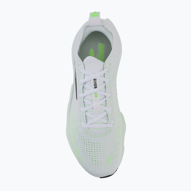 Scarpe da running da uomo Brooks Glycerin Flex white/green gecko/phantom 5