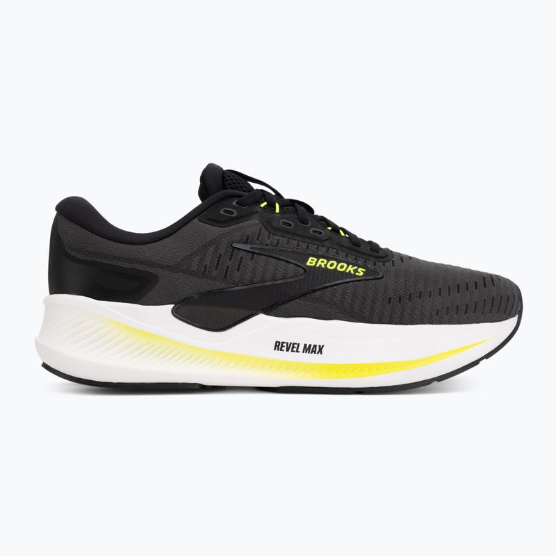 Scarpe da running da uomo Brooks Revel Max ebony/black/nightlife 2