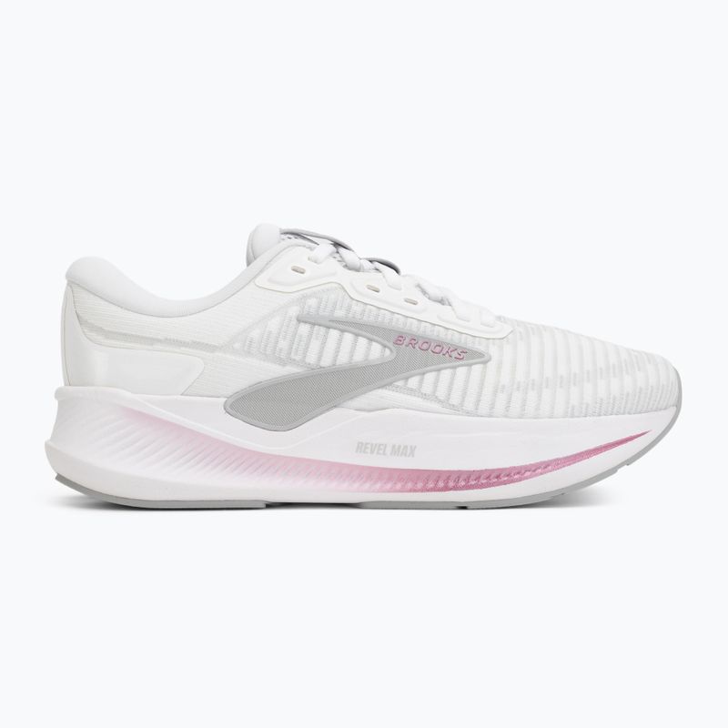 Scarpe da running da donna Brooks Revel Max white/harbor mist/metallic 2