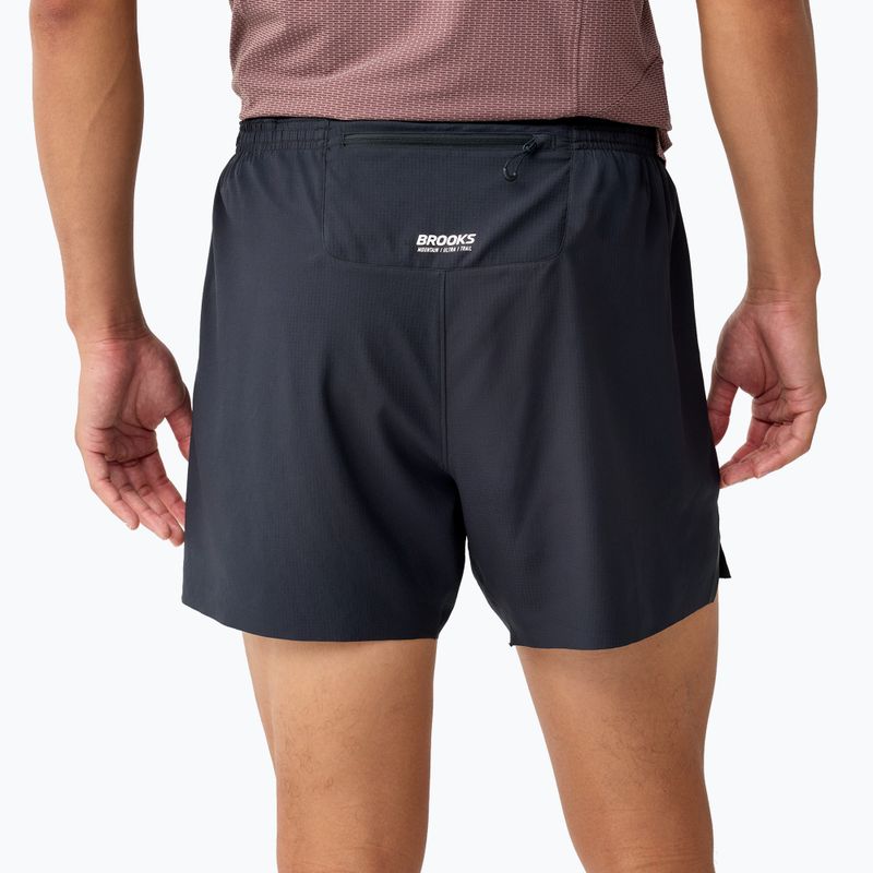 Pantaloncini da corsa da uomo Brooks Cascadia 2-in-1 Short black 2