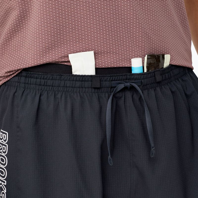 Pantaloncini da corsa da uomo Brooks Cascadia 2-in-1 Short black 3