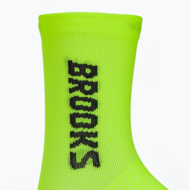 Calzini da corsa Brooks Ghost Crew yellow 3