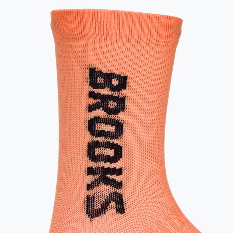 Calzini da corsa Brooks Ghost Crew orange 3