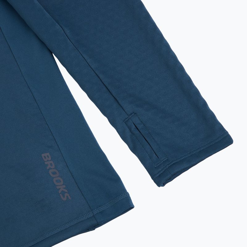 Felpa da corsa uomo Brooks Thermal Reflective 1/2 Zip blue 4
