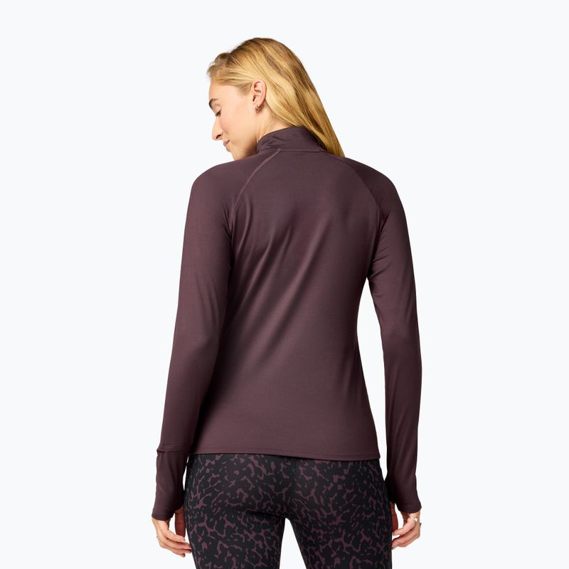 Felpa da corsa da donna Brooks Dash 1/2 Zip 3.0 brown 2