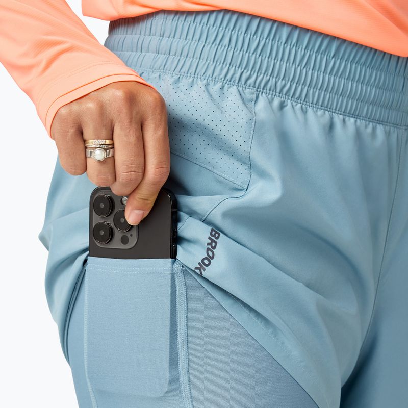 Pantaloncini da corsa da donna Brooks Dash 2in1 blue 4